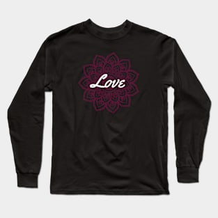 Love Mandala Long Sleeve T-Shirt